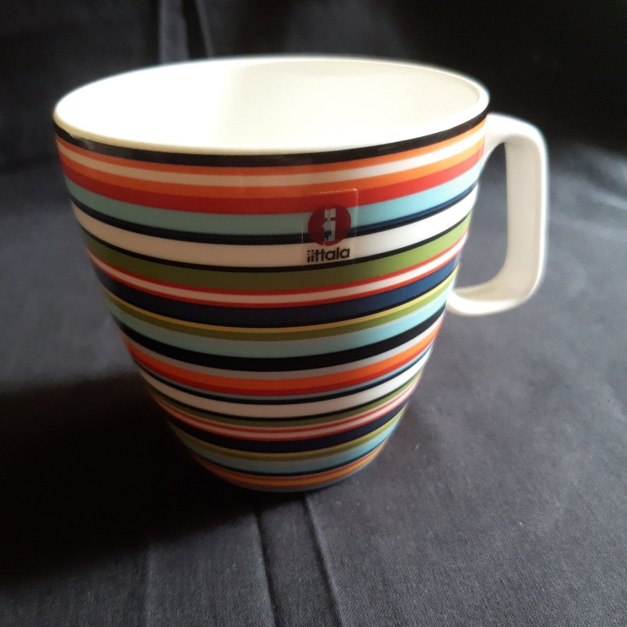 Iittala Origo Orange Stripe Mug Design Alfredo Häberli