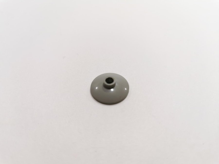 Lego - rund - dish - 2x2 - part 4740 - ljusgrå (old light gray)