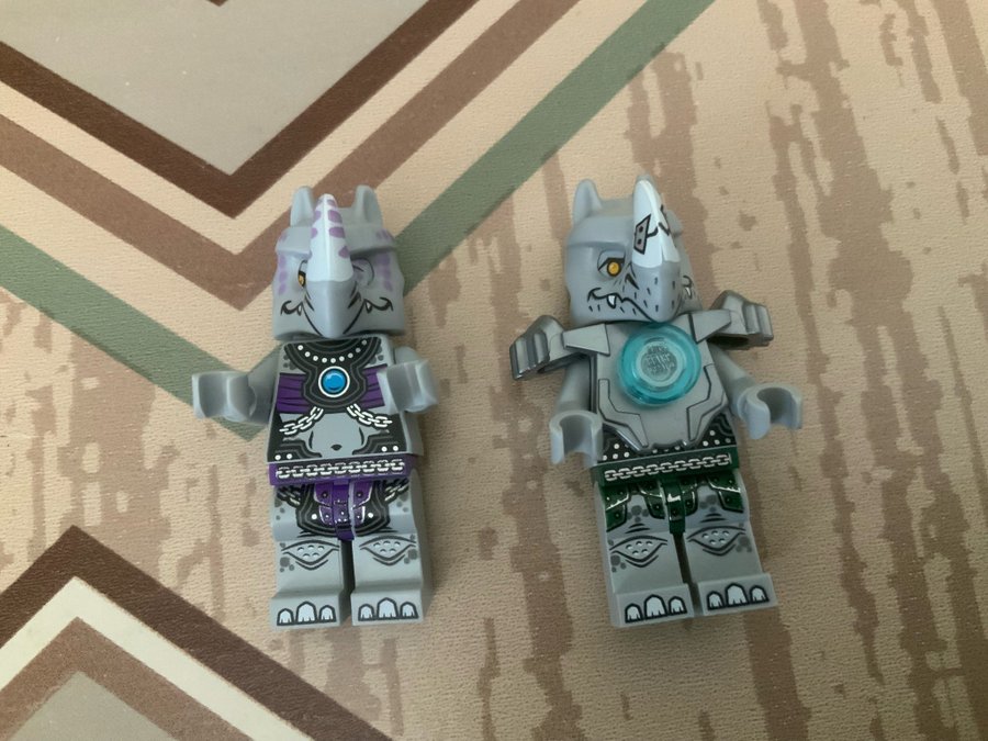 2 st LEGO Minifigurer - Rhino Warriors