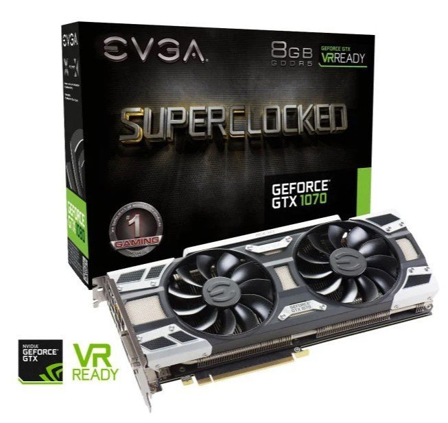 EVGA GeForce GTX 1070 SC GAMING, 8GB