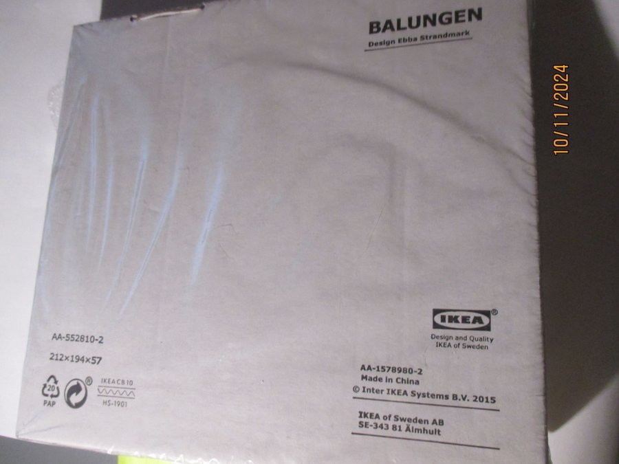 IKEA BALUNGEN 302.93030 / NY + INPLASTAD