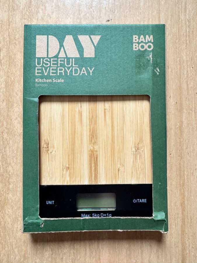 DAY USEFUL EVERYDAY Kitchen Scale Bamboo