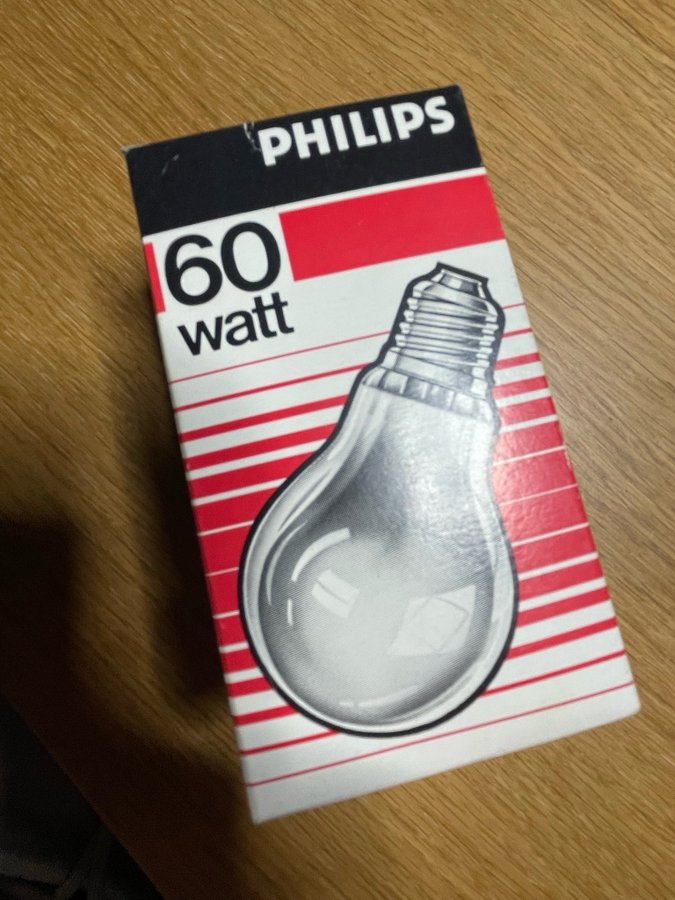 Philips Glödlampa 60 watt E27