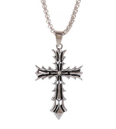 Vintage Cross Gothic med Kristallhalsband NYHET