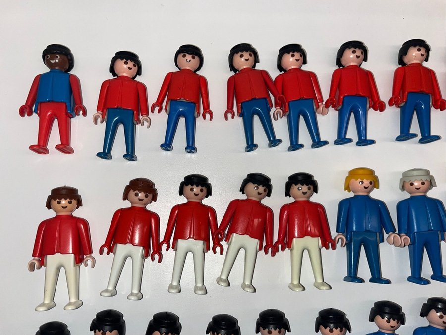 Playmobil Många figurer/gubbar från 70/80-talet