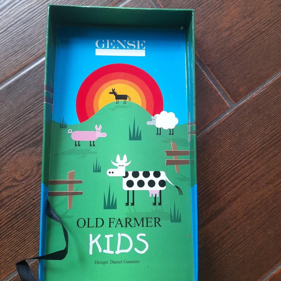 Gense Old Farmer Kids Barnbestick 4 delarretrovintage