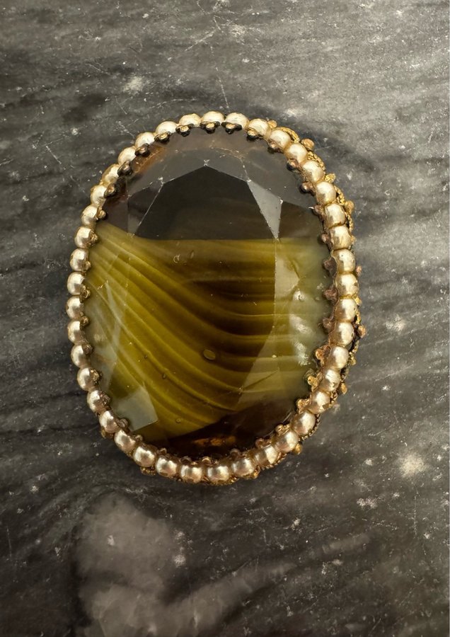 Vintage Pearl Tiger Eye