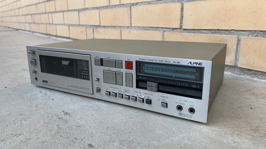 Alpine AL-65 / Alpage 3-Head Stereo Cassette Deck (1982), Kassettdäck