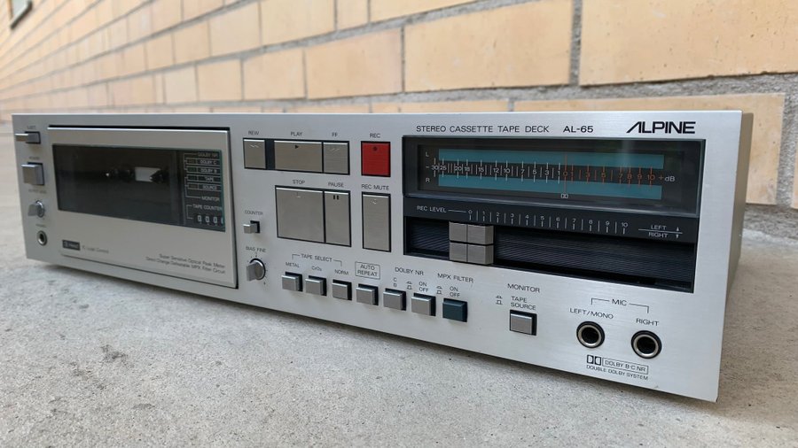 Alpine AL-65 / Alpage 3-Head Stereo Cassette Deck (1982), Kassettdäck