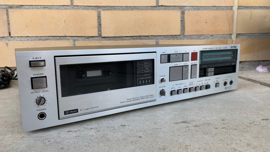 Alpine AL-65 / Alpage 3-Head Stereo Cassette Deck (1982), Kassettdäck