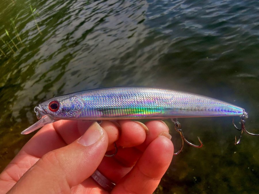 Fantastiskt fin ny jerk Wobbler från "Go Bait" 14cm, 24g, grymt fint simmönster