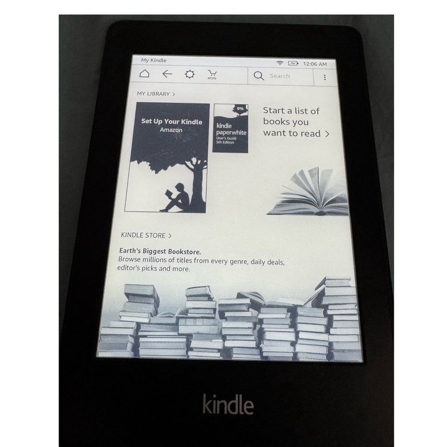 Kindle Paperwhite ebook läsare