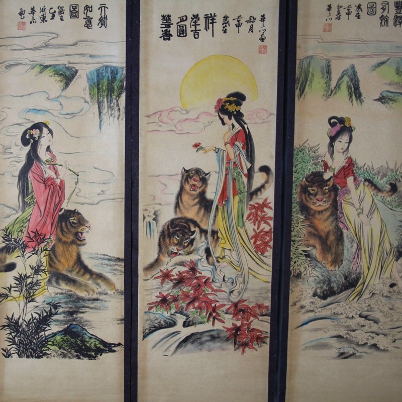 beautiful Chinese painting scroll