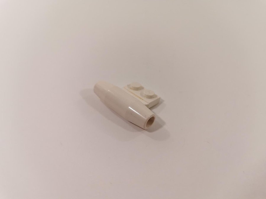 Lego - plate - motor - 1x2 - part 3475 - vit