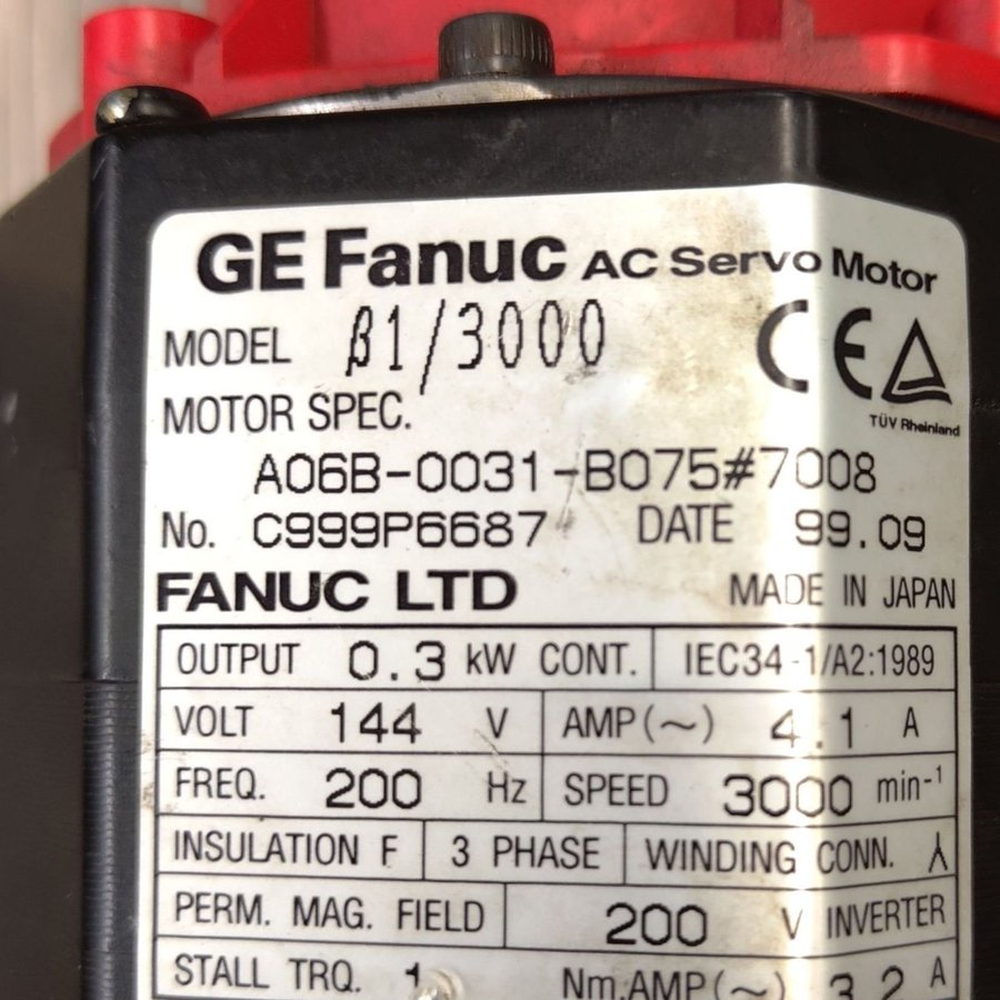 GE Fanuck b1/3000 AC servo motor