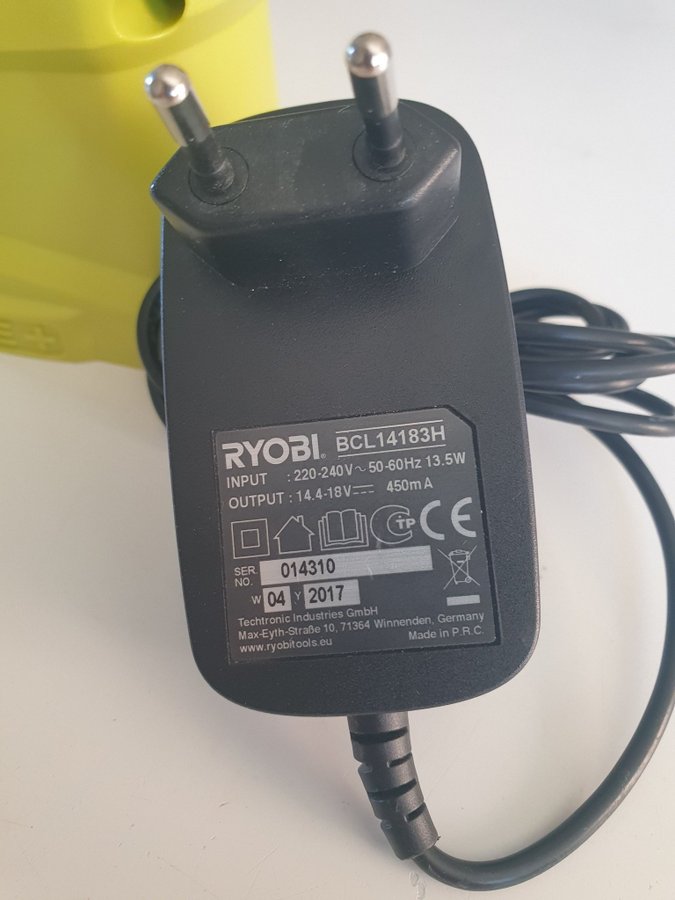 Ryobi 18V Batterier och Laddare