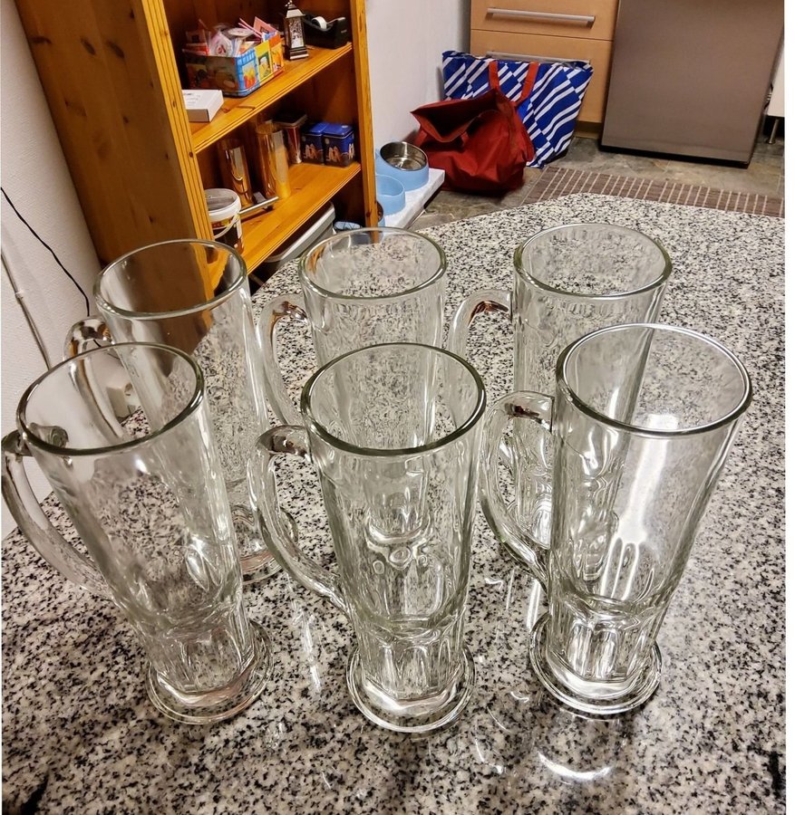 6 st ölglas 50cl