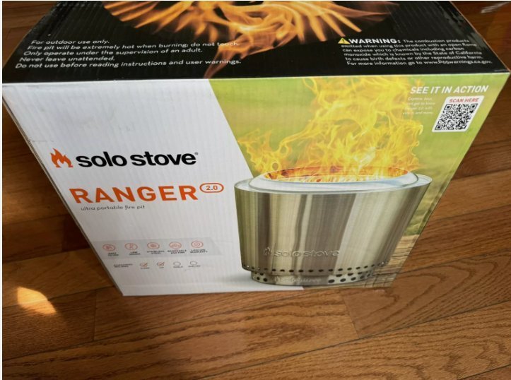 Solo Stove Ranger 2.0 Stainless Steel Backyard Fire Pit - Silver BRAND NEW