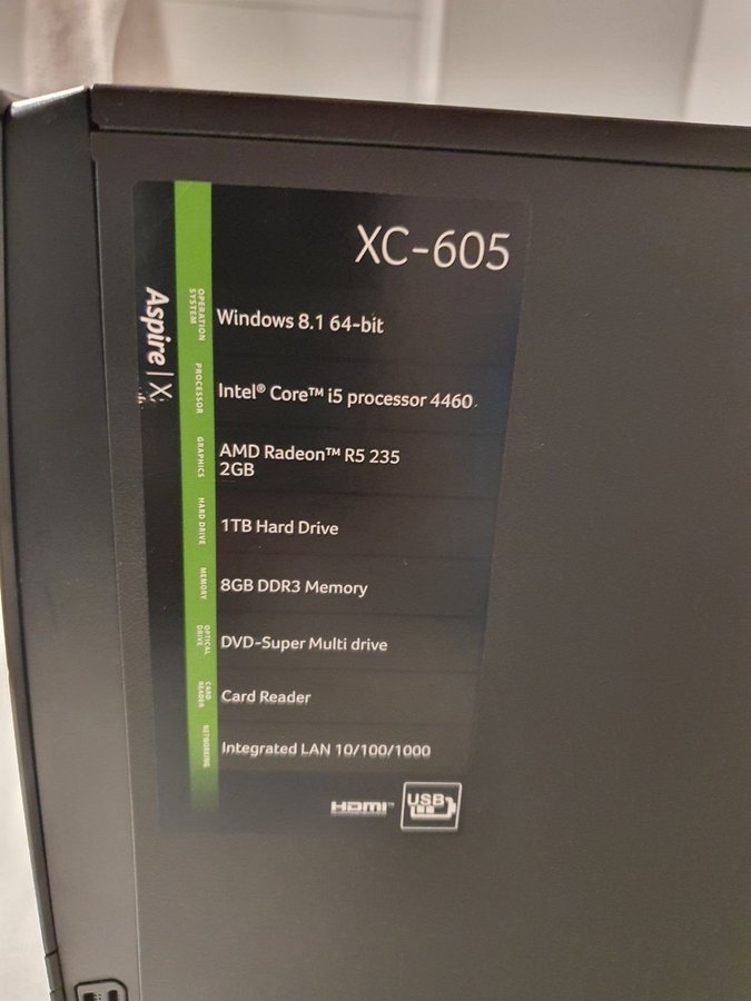 Acer Aspire X XC-605 i5/8Gb/1Tb