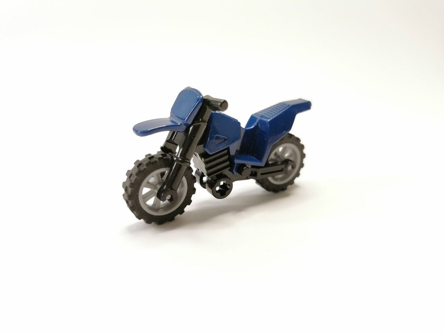 Lego - fordon - motorcykel - cross - mörkblå