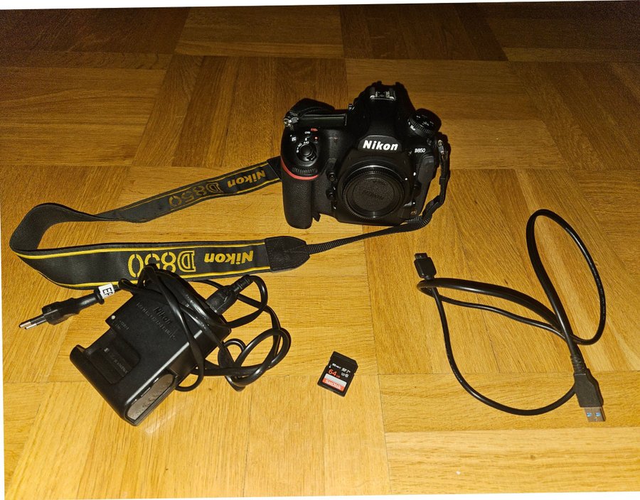 Nikon D850 med tillbehör