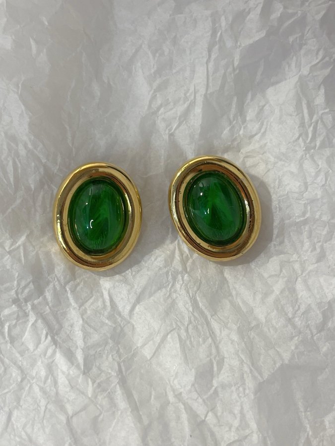 Dior earring green vintage