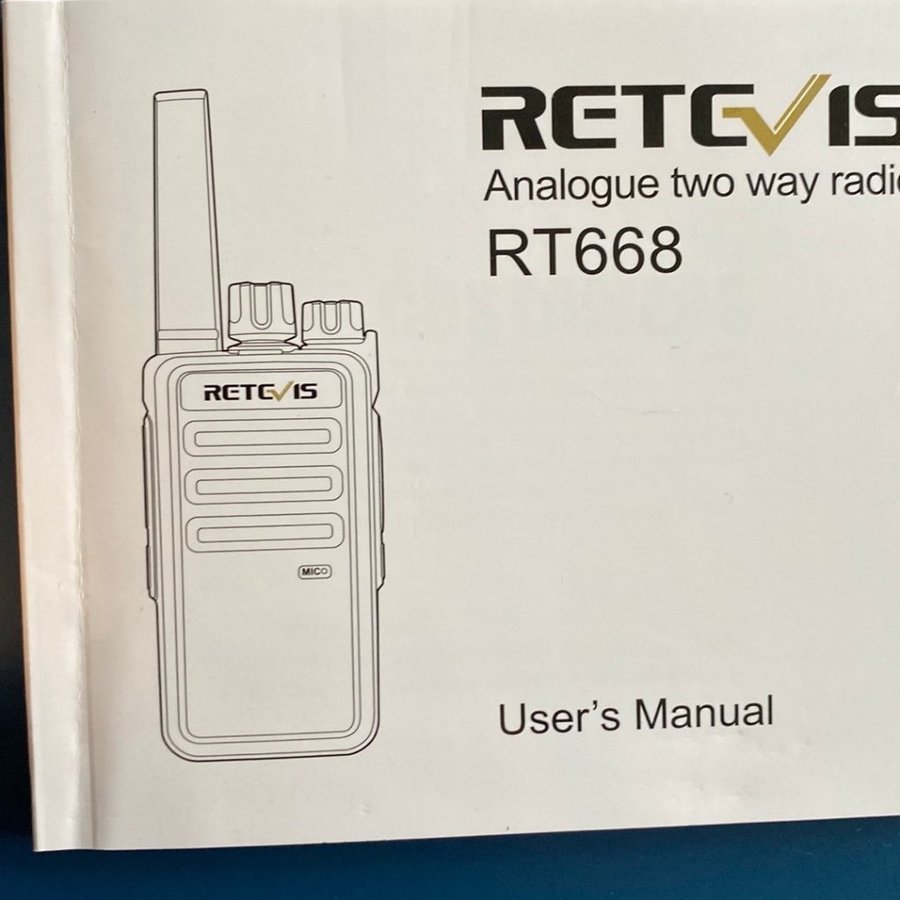 RETEVIS RT668 Analog tvåvägsradio 3km räckvidd