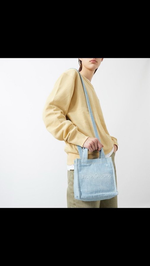 ACNE STUDIOS LOGO SHOPPER MINI DESTROY VÄSKA BAG