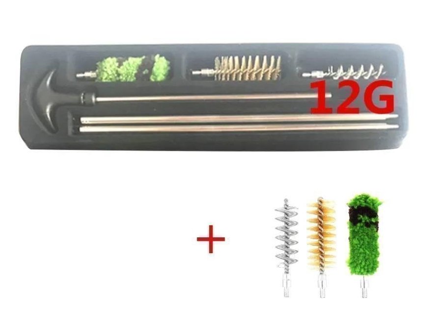 Vapenvårdsset (6st (2x3st borstar) Kal 12 Gauge