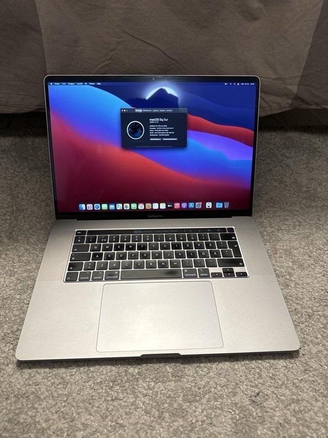 MacBook Pro 16 tum, 2019