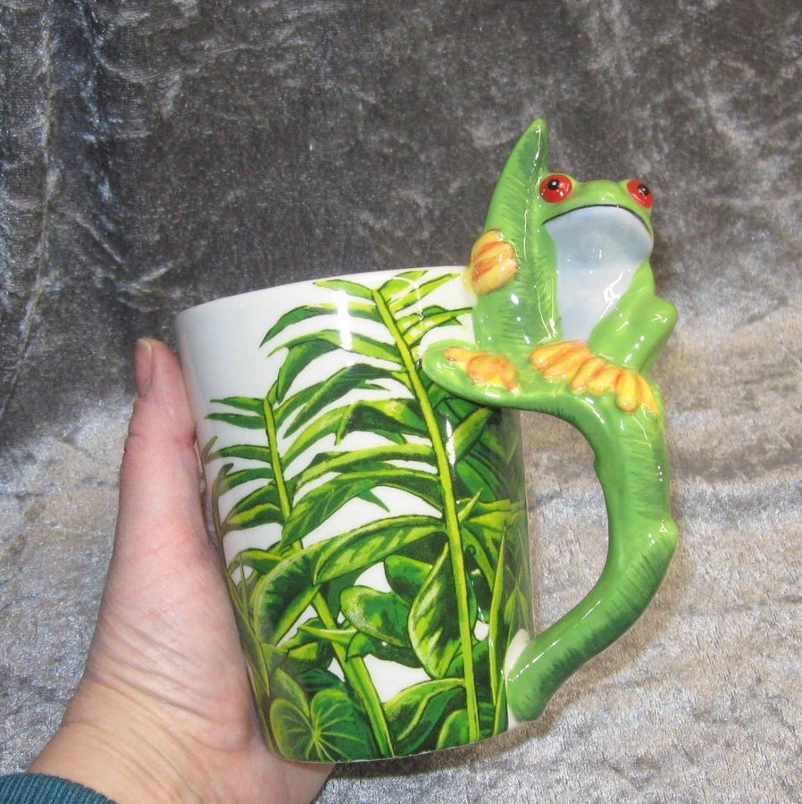 Underbar Groda handtag reptil temugg kaffemugg kermik mugg present julklapp