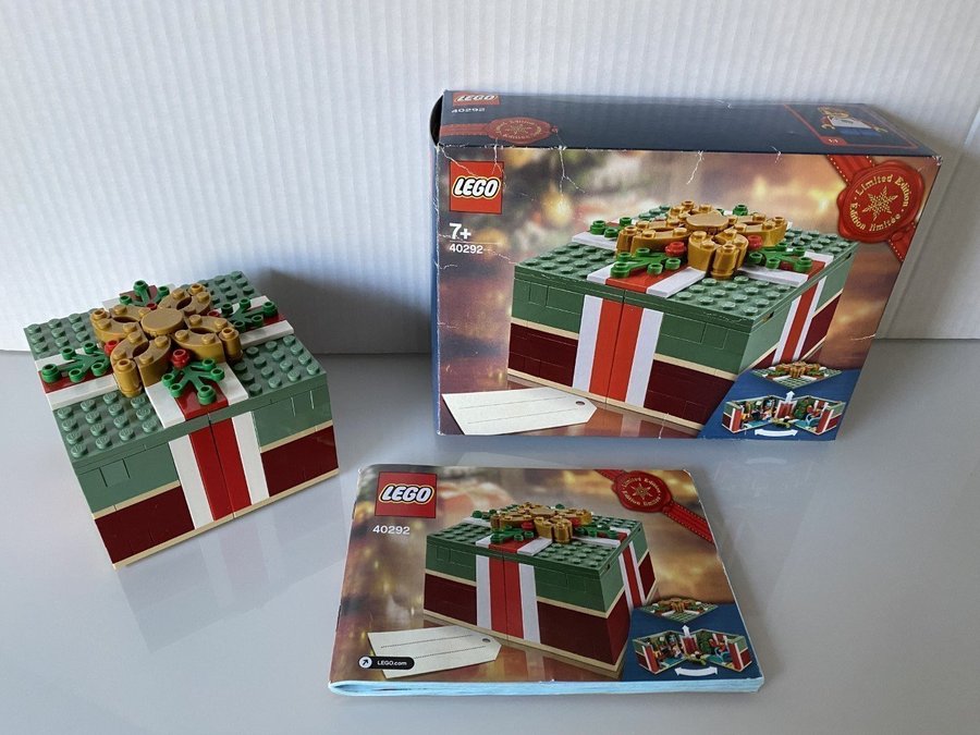 LEGO JULKLAPP - LIMITED EDITION - 40292 - NYSKICK ASK BRUKSANVISNING  1 ÄGARE