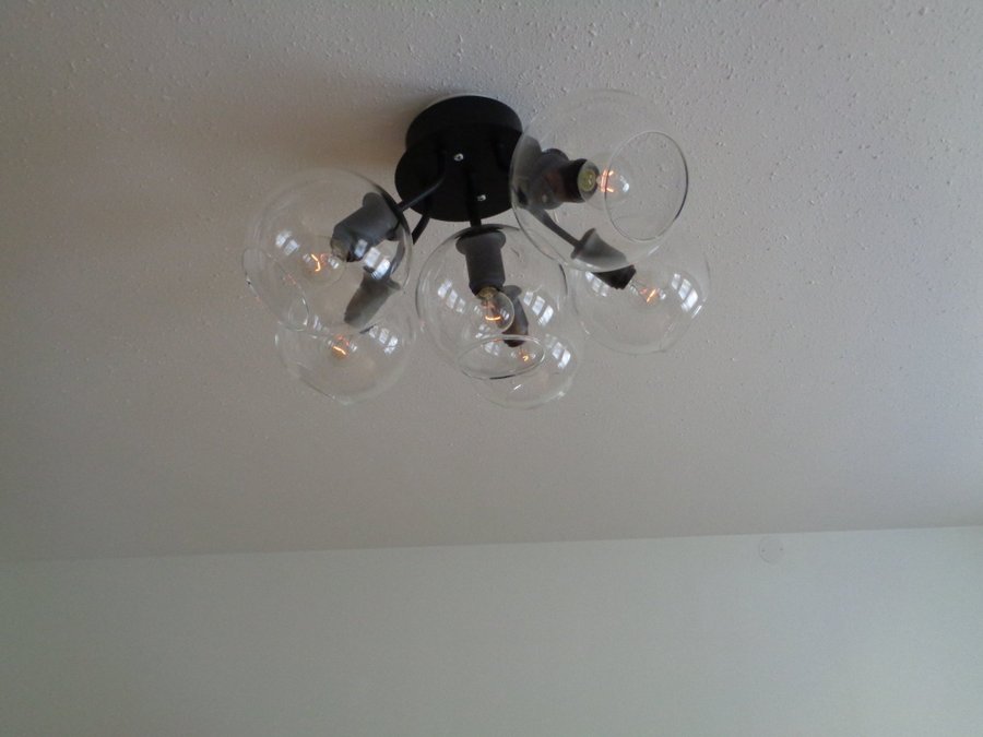 Lampa Tage 50 Plafond Svart/Klar