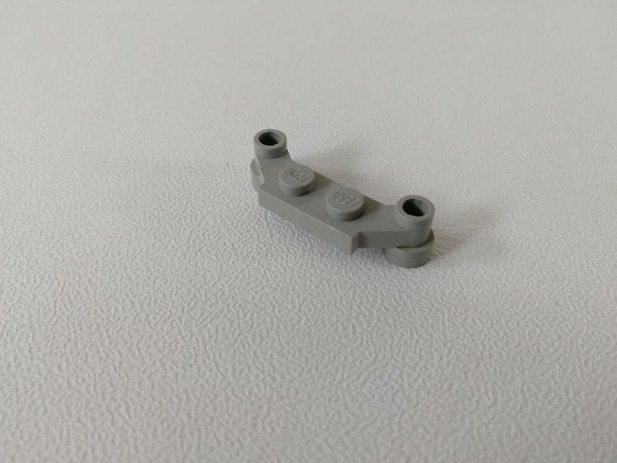 Lego - plate - modifierad - 1x4 - part 4590 - ljusgrå (old light gray)