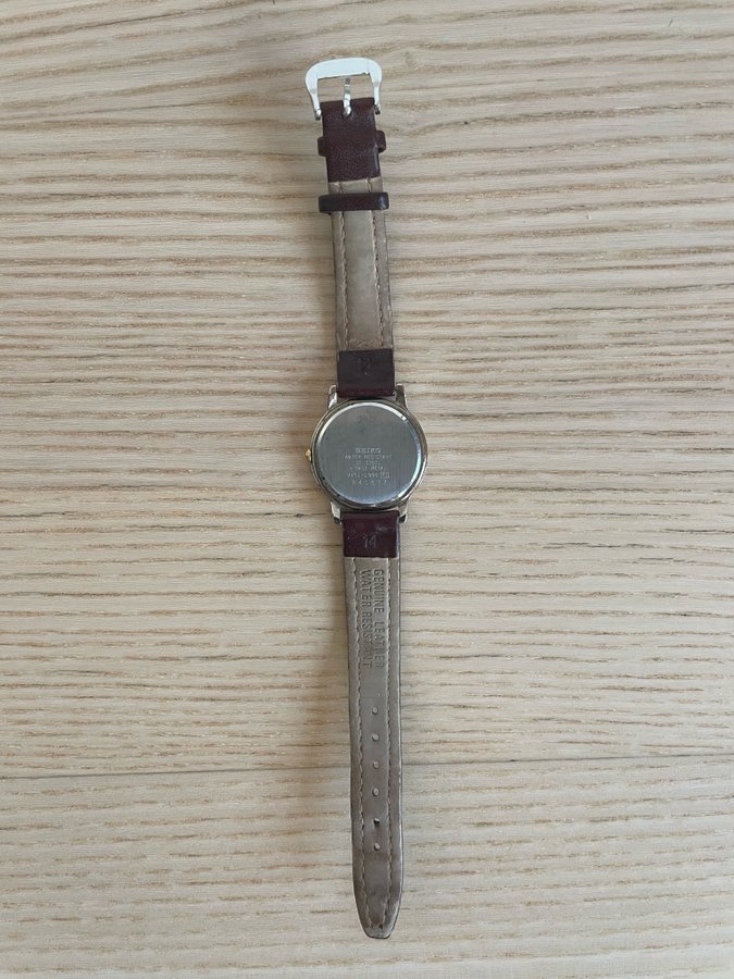 Seiko klocka med läderarmband