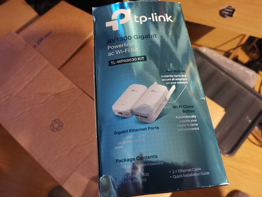 TP-Link AV1300 Gigabit Powerline ac Wi-Fi Kit TL-WPA8630