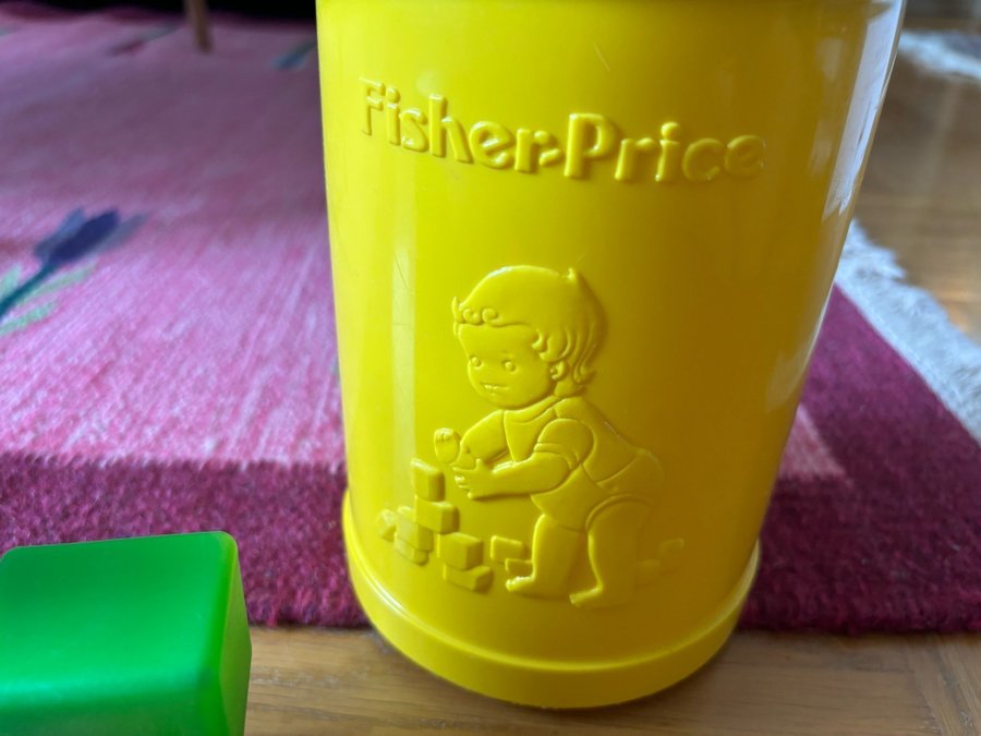 Fisher Price - blocklåda sortera - VINTAGE RETRO