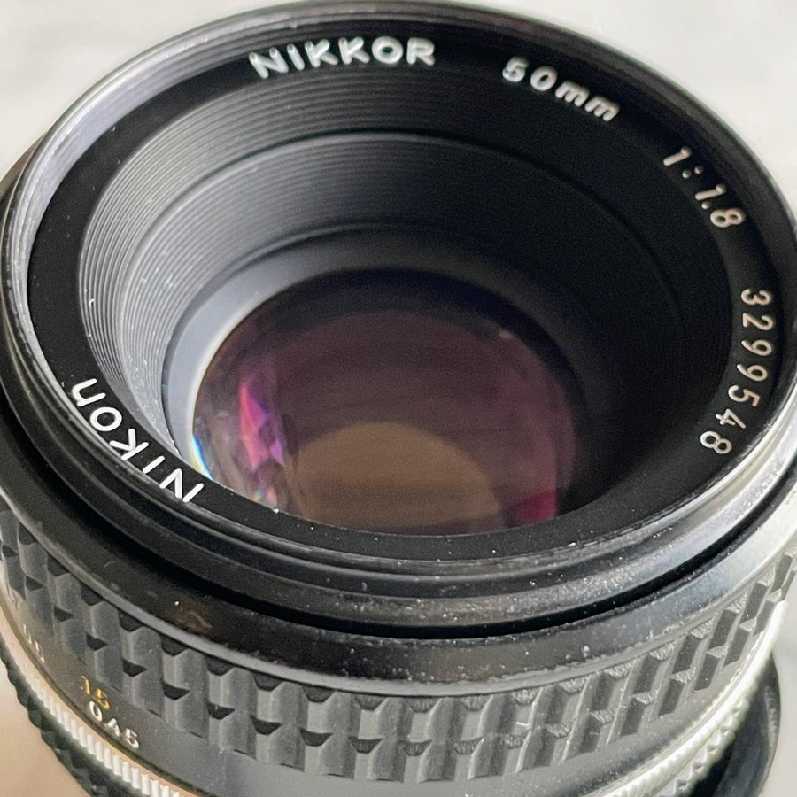 Nikkor Nikon F AI-S 50mm f1.8 AI-S Long Barrel