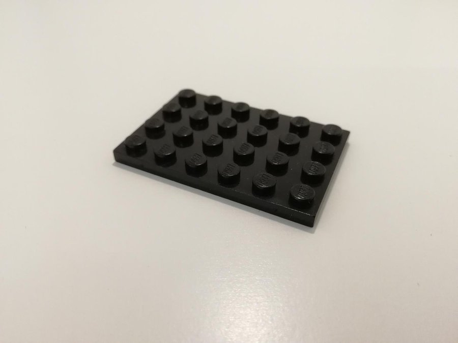 Lego - platta - plate - 4x6 - part 3032 - svart