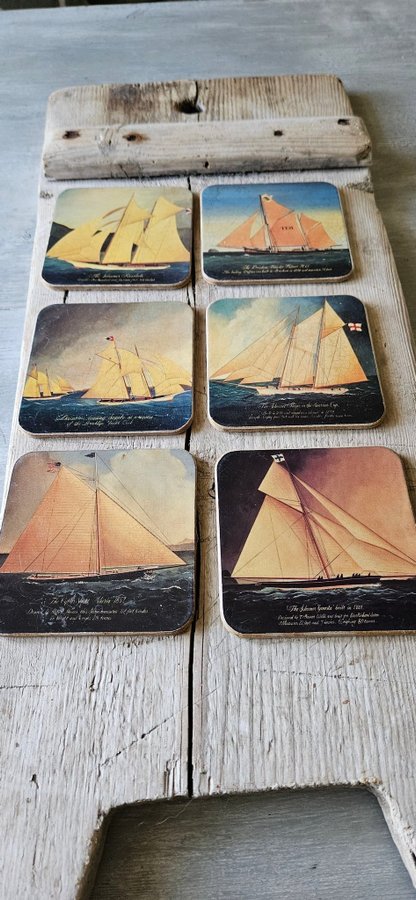 6 Coaster Pimpernel Made in England