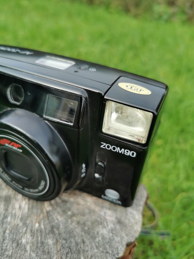 Fullt fungerande Minolta Zoom 90 kamera | Vintage från -89 | Blixt autofokus