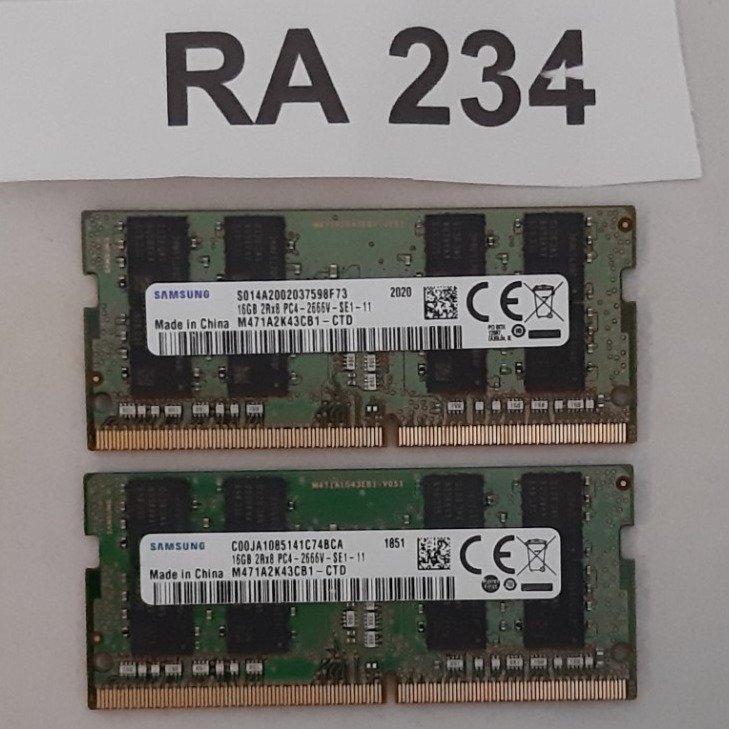 Ram DDR4 32GB  märke : Samsung  för laptop