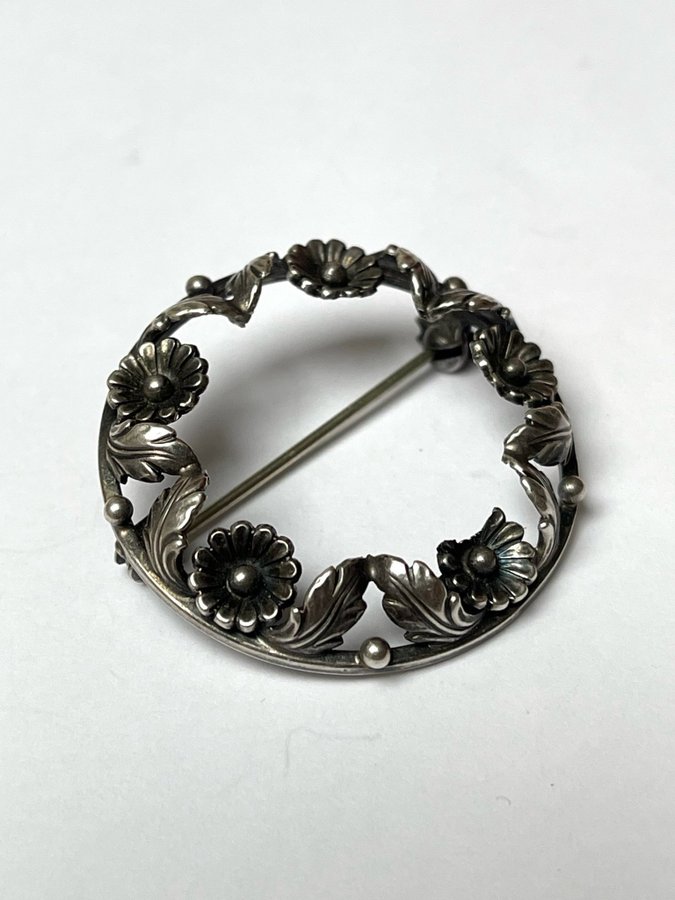 Vintage brosch i sterling silver, Danmark