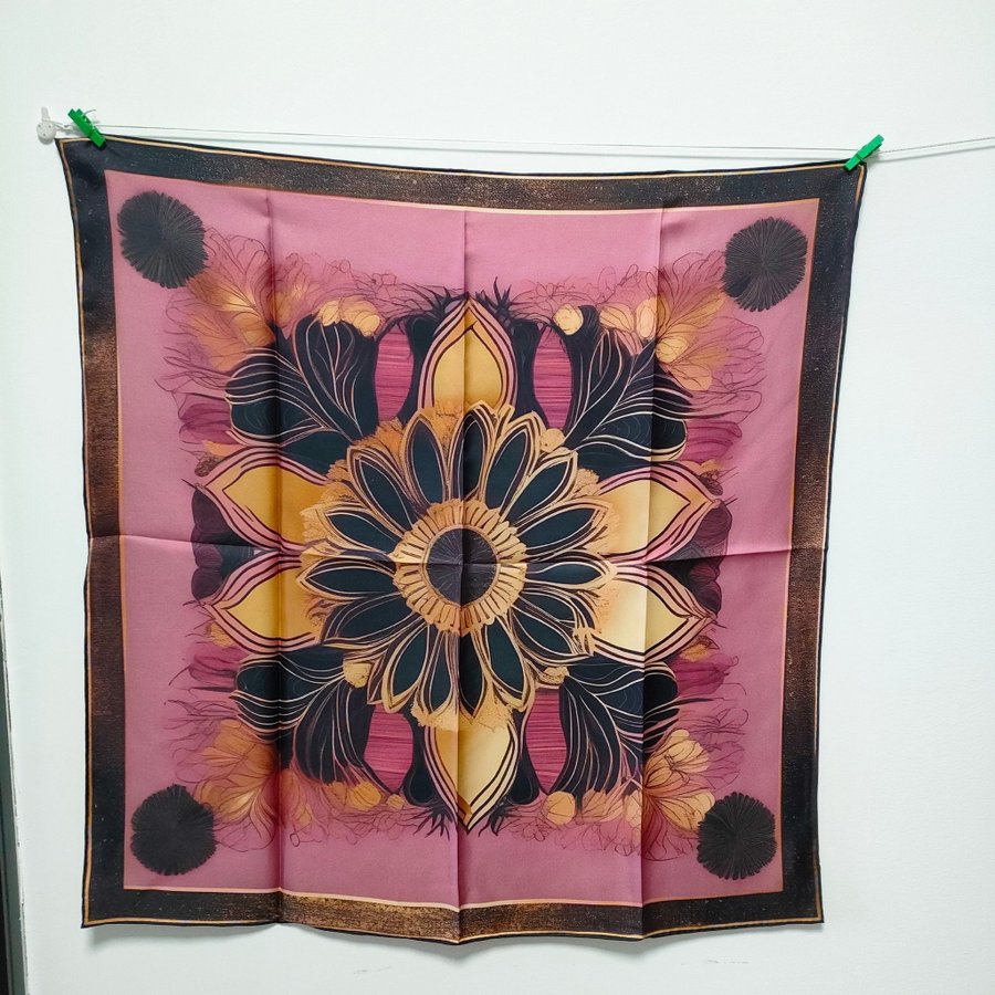 Sidenscarf för kvinnor eller tjejer, storlek 65 x65 cm