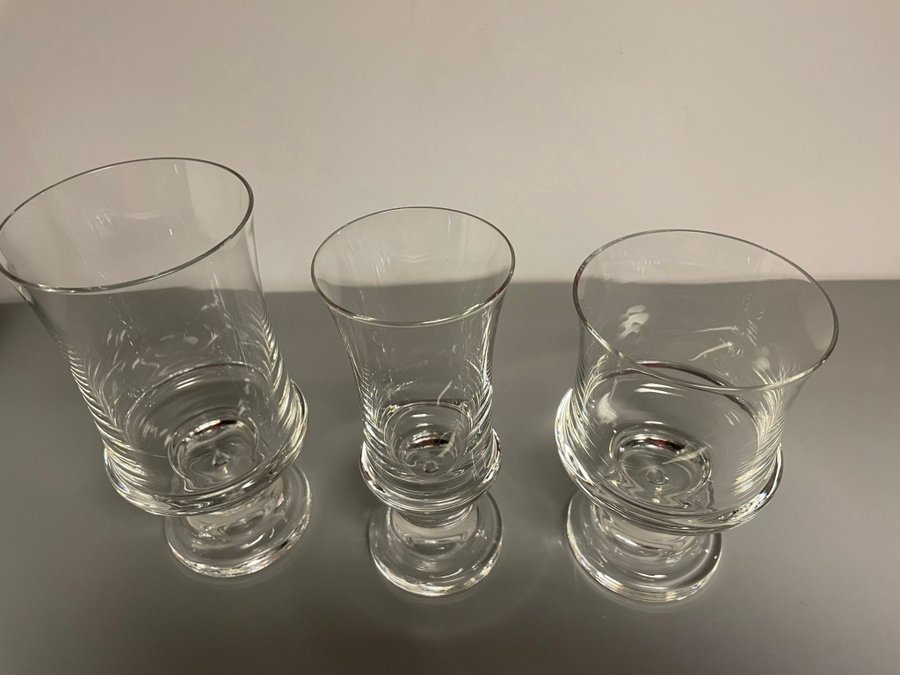 Iittala, "TAVASTIA", tre glas i olika storlekar