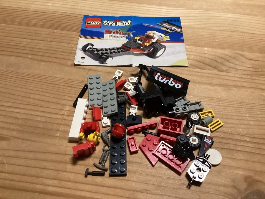 Lego 6639 Race Raven Racer med instruktionshäfte ej komplett Från 1995