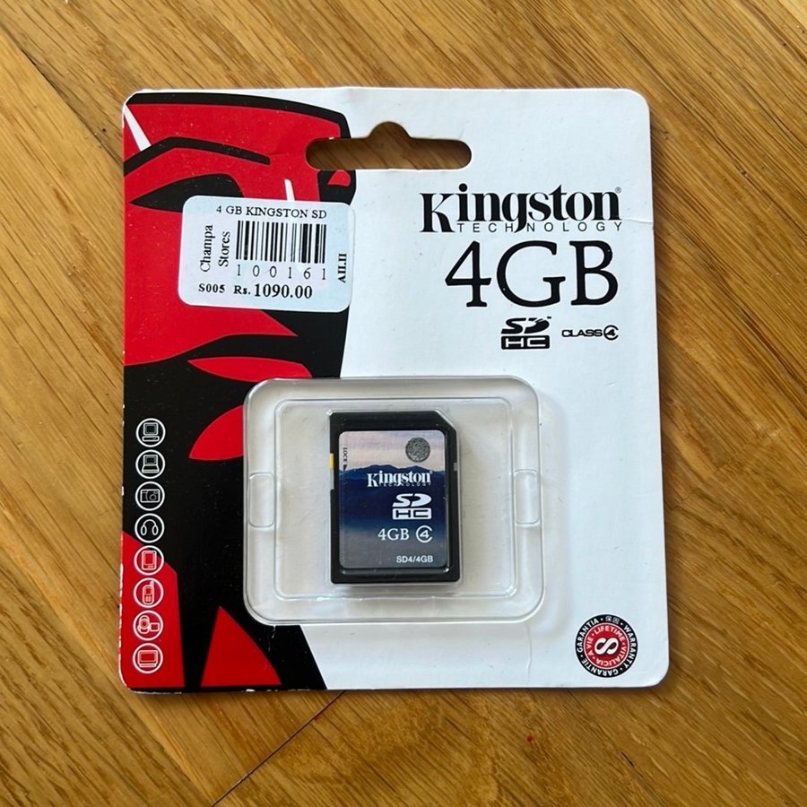 Kingston SD-kort 4GB Class 2