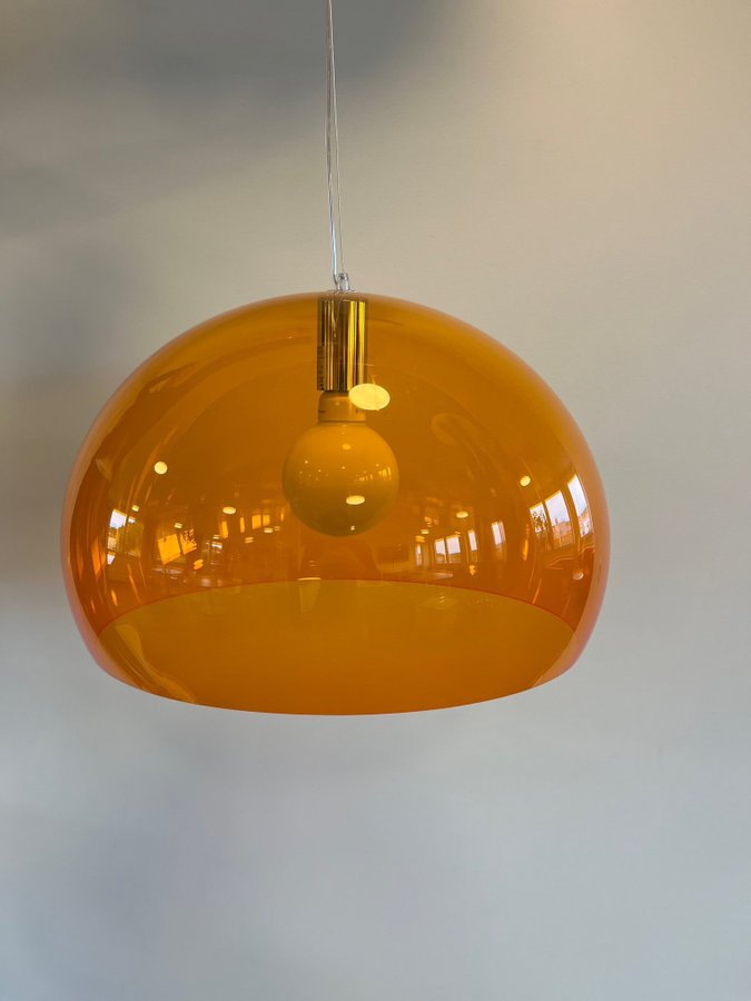 Orange taklampa Kartell FL/Y