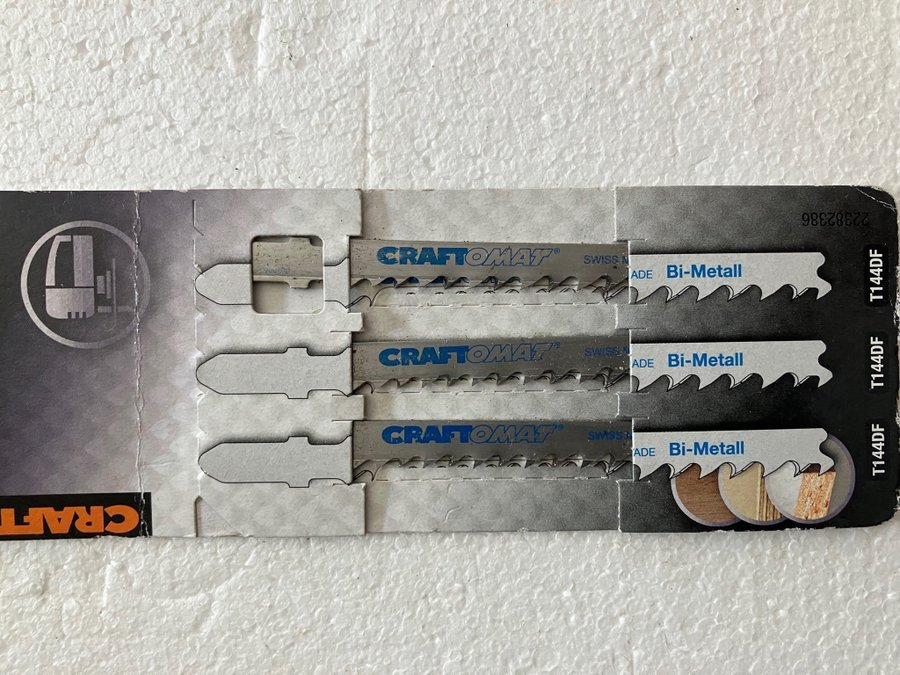 SÅGBLAD CRAFT-O-MAT T144DF BIMETALL 3-PACK Nytt!