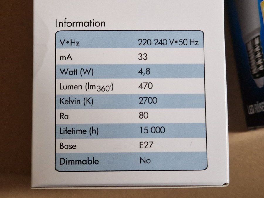 2 Led lampor med sensorer Tänds och släcks automatiskt